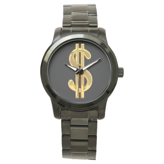 SYMBOLE Dollar D'OR MONTRE HOMME (devant)