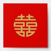 Symbole Double Bonheur Rouge