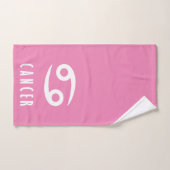 Symbole du cancer du zodiaque (Serviette à main)