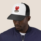 Symbole du coeur d'Agape casquette d'amour (En situation)