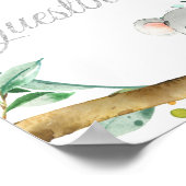 Symbole du livre d'or de Koala Baby shower neutre  (Coin)