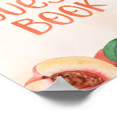 Symbole du livre d'or du Baby shower de pêche (Coin)