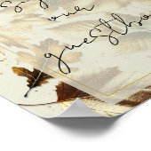 Symbole du livre d'or Feuille Amande Beige Mariage (Coin)