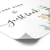 Symbole du livre d'or fleuri rose eucalyptus (Coin)