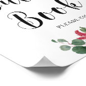 Symbole du livre d'or floral Blush Burgundy (Coin)