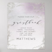 Symbole du livre d'or Ombre Light Purple Silver Fo (Devant)