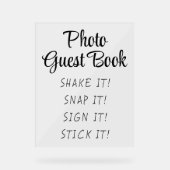 Symbole du livre d'or Photo Simple Modern Cute (Recto)