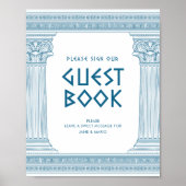 Symbole du livre d'or pour la fête du toga grec (Devant)