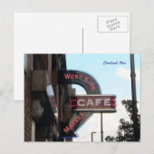 Symbole du Market Cafe, carte postale de Cleveland (Devant / Derrière)