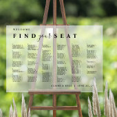 Symbole du tableau alphabétique de siège acrylique