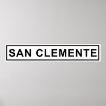Symbole du train San Clemente Poster