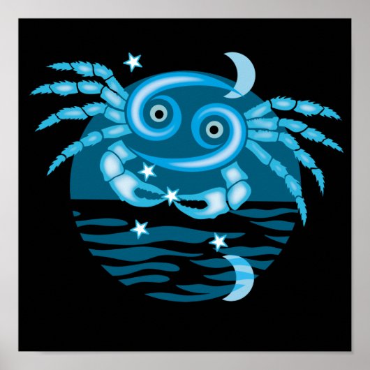 Symbole du Zodiac - Poster du symbole du cancer (Devant)