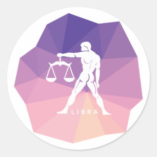 Symbole du zodiaque de Libra autocollant design mo