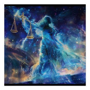 Symbole du Zodiaque Libra (Le Diplomat) Poster de