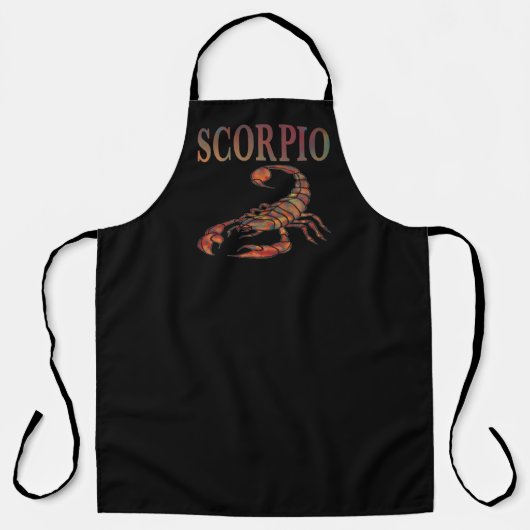 Symbole du zodiaque Scorpion Tablier noir (Recto)
