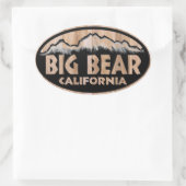 Symbole en bois Big Bear California autocollants o (Sac)