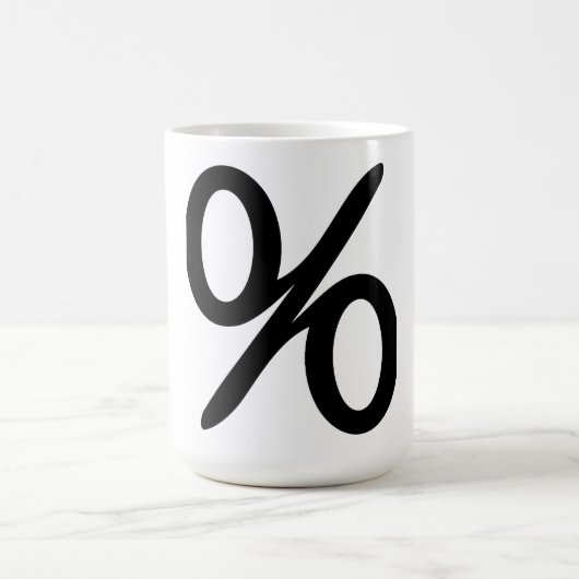 Symbole en pourcentage de mathématiques Mug (Centre)