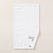 Symbole et signe du zodiaque Aquarius (Serviette à main)