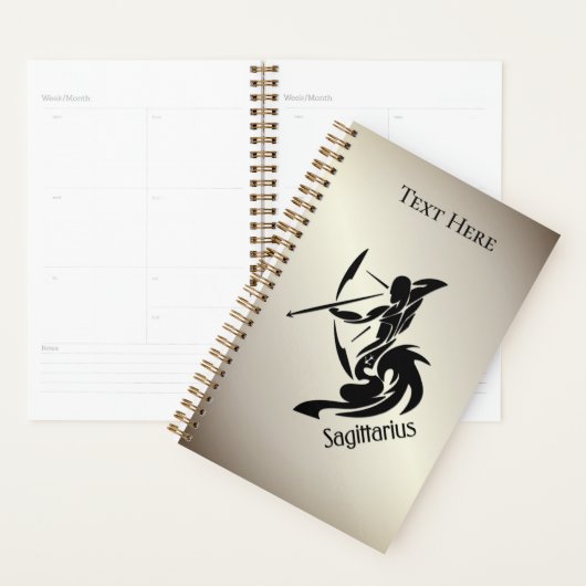 Symbole et signe zodiaque Sagittaire (Devant avec enveloppe)