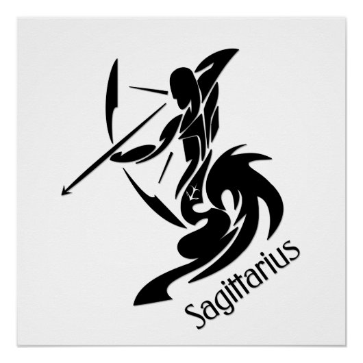 Symbole et signe zodiaque Sagittaire (Devant)