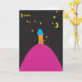 Symbole étoile de Capricorne Carte d'anniversaire (Fleur jaune)