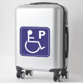 Symbole fauteuil roulant - Sticker pour stationnem (Sur valise)
