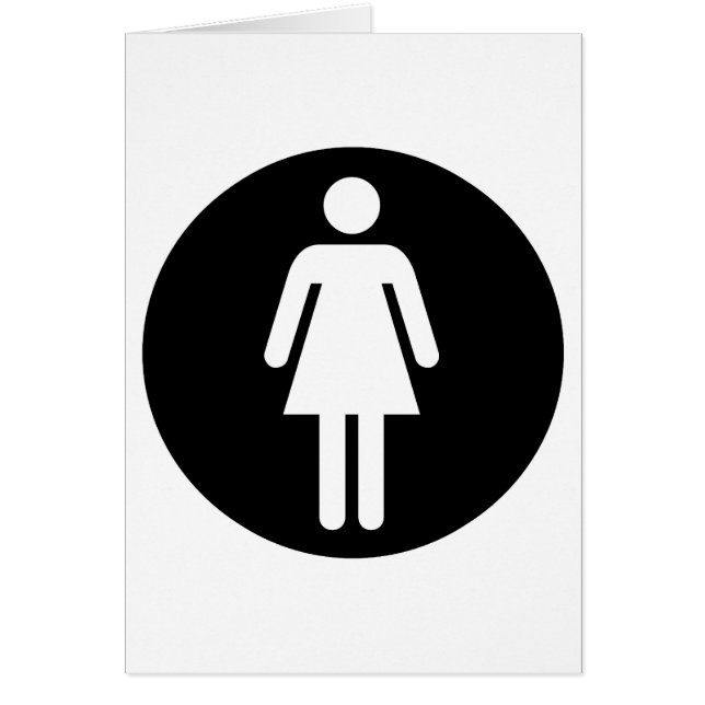Symbole féminin cercle noir (Devant)