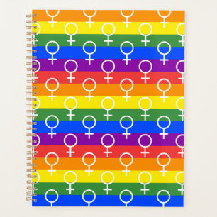 Symbole féminin Motif arc-en-ciel