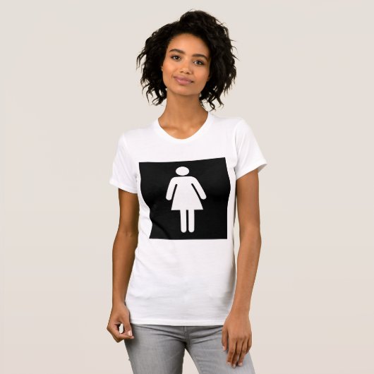 Symbole féminin T-shirt femme (Devant entier)