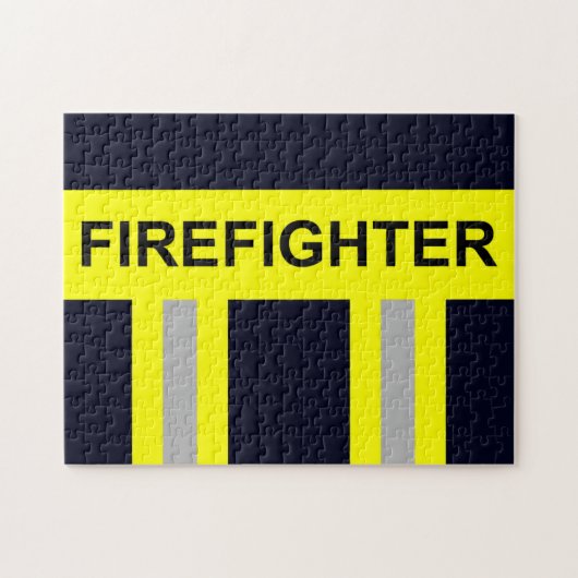 Symbole Feuerwehr Puzzle Blau uniforme (Horizontal)