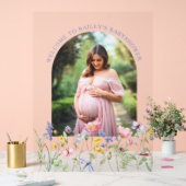 SYMBOLE fleur sauvage ACrylique baby shower (Mariage)