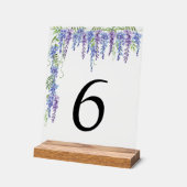 Symbole floral de la table Mariage acrylique (Angle)
