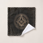 Symbole franc-maçonnerie Carré et Compass (Gant de toilette)