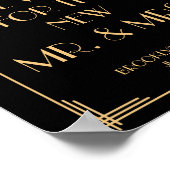 Symbole Gold Art Déco Gatsby 8 x 10 (Coin)