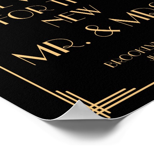 Symbole Gold Art Déco Gatsby 8 x 10 (Coin)
