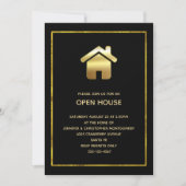 Symbole Gold House Open House Invitation (Devant)