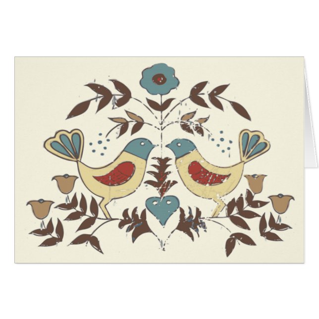 SYMBOLE Hex Amish néerlandais Pennsylvanie Bird Am (Devant horizontal)