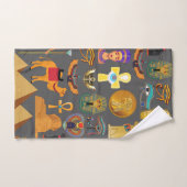 SYMBOLE HIÉROglyphique égyptien Motif pharaon (Serviette à main)