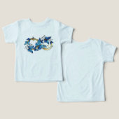 Symbole Infini de Papillons Morpho Bleus (Design Recto & Verso)