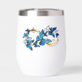 Symbole infini de papillons Morpho bleus (Arrière)