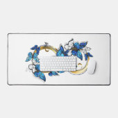 Symbole infini de papillons Morpho bleus (Clavier et souris)