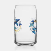 Symbole infini de papillons Morpho bleus (Gauche)