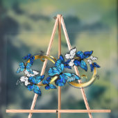 Symbole infini de papillons Morpho bleus (Neutre)