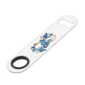 Symbole infini de papillons Morpho bleus (Devant angulaire)