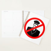 Symbole interdit de chauffeur, avertissement amusa (Devant avec enveloppe)