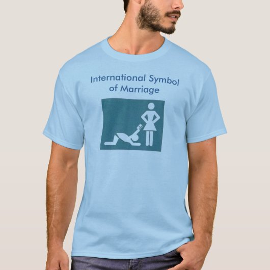 Symbole international de T-shirt de mariage (Devant)