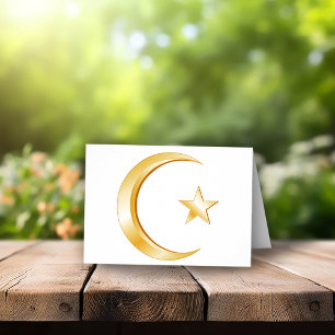 Symbole Islam Carte de voeux pliée
