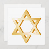 Symbole judaïsme Invitation/carte Faire-part (Devant / Derrière)