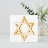 Symbole judaïsme Invitation/carte Faire-part (Debout devant)