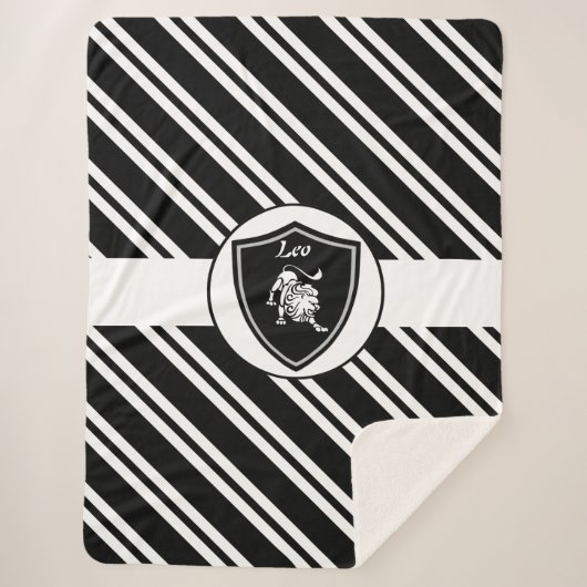 Symbole Leo couverture sherpa (Devant)